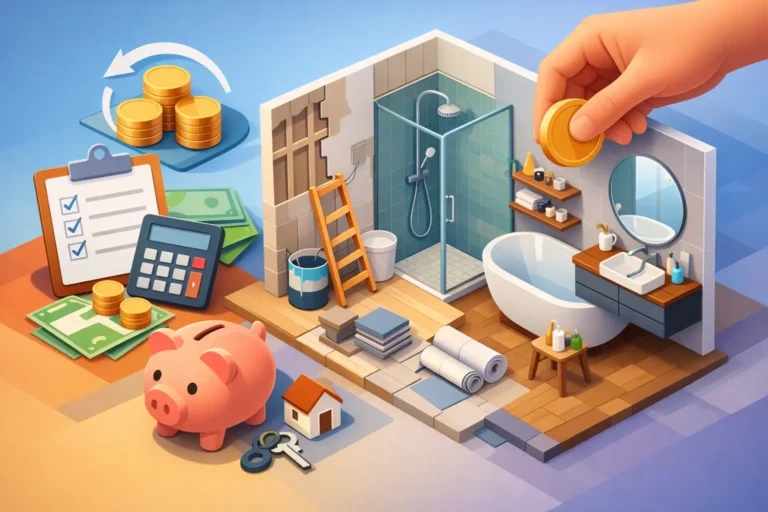Renovierungskredit für Badsanierung wählen