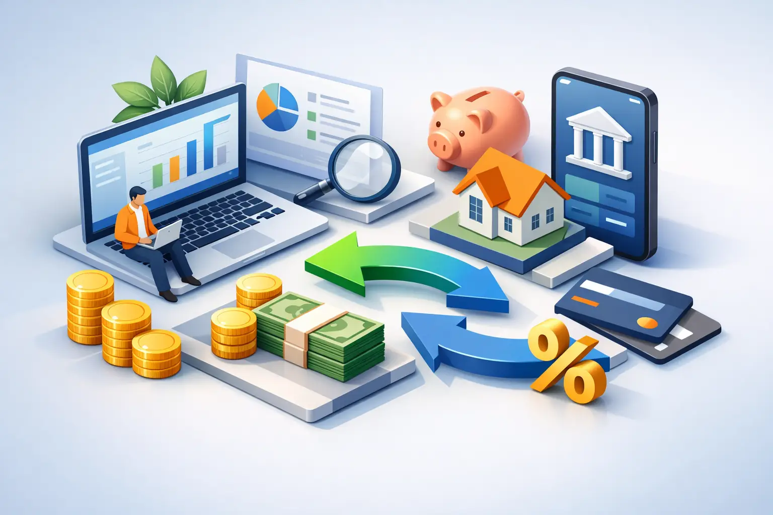 Wie funktioniert Kreditrefinanzierung online?